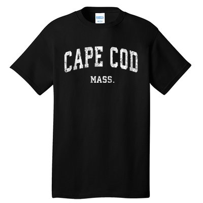 Cape Cod Massachusetts Ma Vintage Varsity Sports Tall T-Shirt