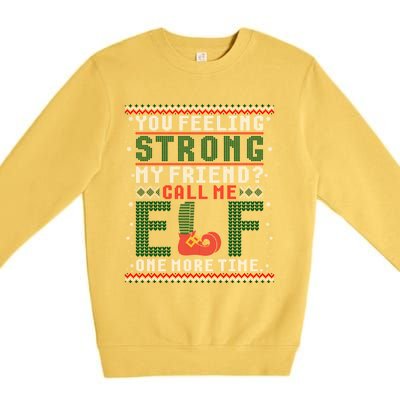 Christmas Call Me One More Time Ugly Sweater Meaningful Gift Premium Crewneck Sweatshirt