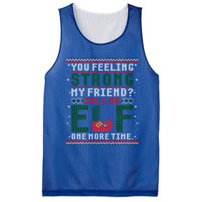 Christmas Call Me One More Time Ugly Sweater Meaningful Gift Mesh Reversible Basketball Jersey Tank