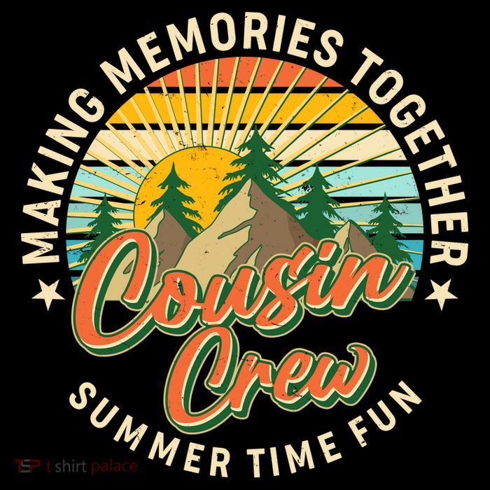 Cousin Crew Making Memories Together Summer Time Fun Tall T-Shirt