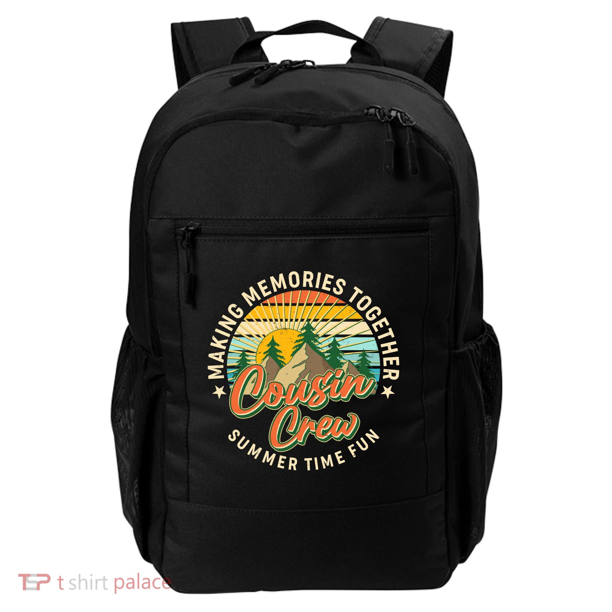 Cousin Crew Making Memories Together Summer Time Fun Daily Commute Backpack