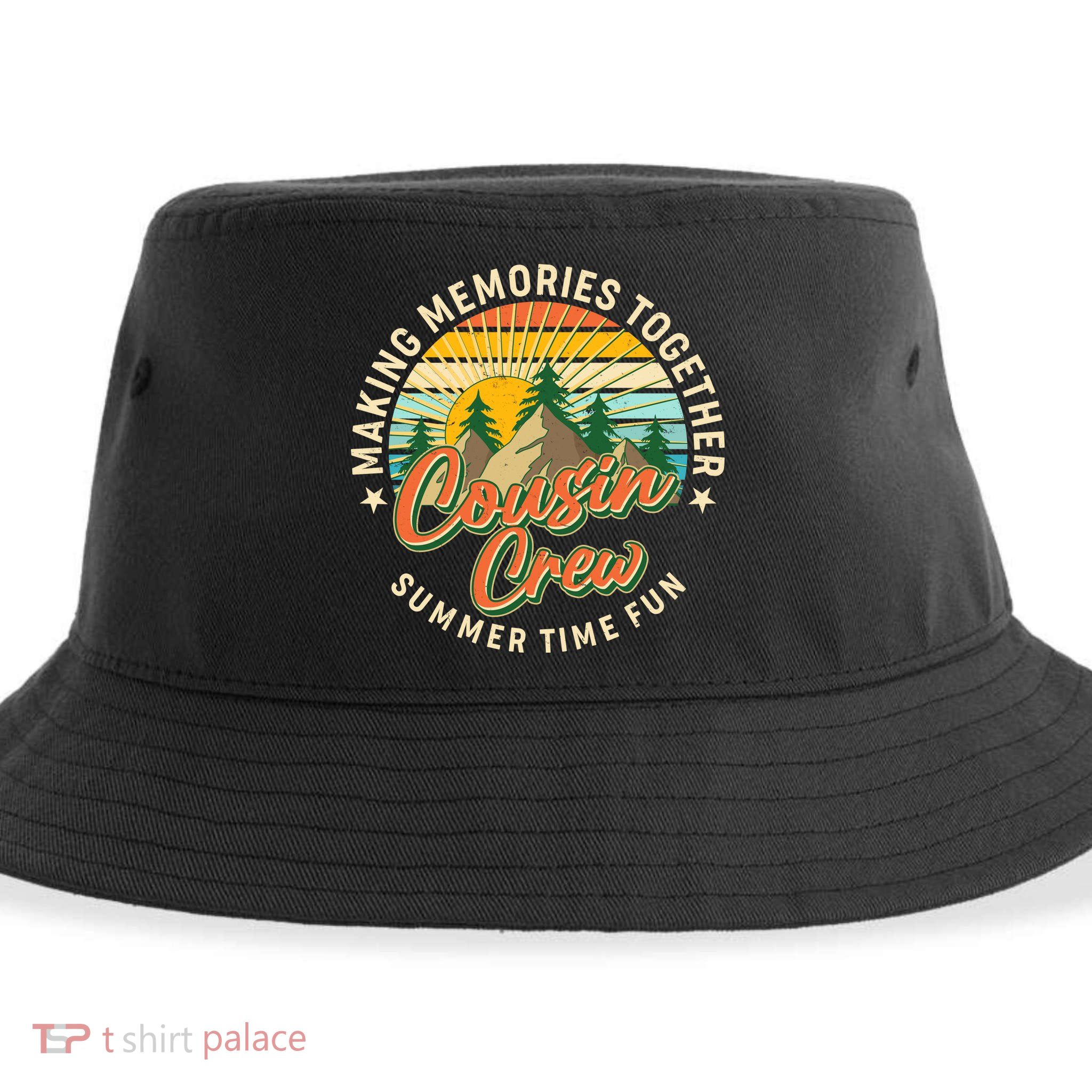 Cousin Crew Making Memories Together Summer Time Fun Sustainable Bucket Hat