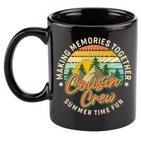 Cousin Crew Making Memories Together Summer Time Fun 11oz C Handle Ceramic Mug