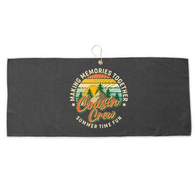 Cousin Crew Making Memories Together Summer Time Fun Large Microfiber Waffle Golf Towel