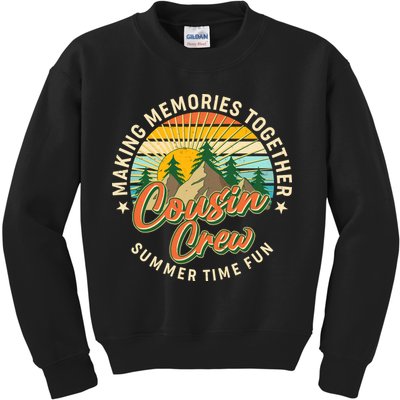 Cousin Crew Making Memories Together Summer Time Fun Kids Sweatshirt