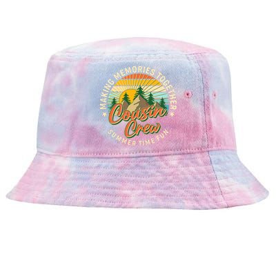 Cousin Crew Making Memories Together Summer Time Fun Tie-Dyed Bucket Hat