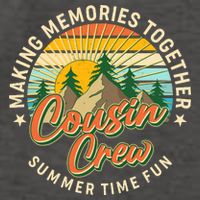 Cousin Crew Making Memories Together Summer Time Fun Vector Backpack