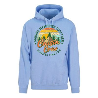 Cousin Crew Making Memories Together Summer Time Fun Unisex Surf Hoodie