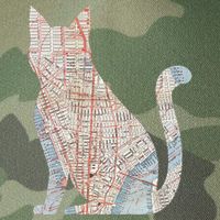 City Cat Map Design Unusual Legacy Tie Dye Trucker Hat