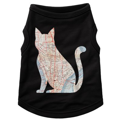 City Cat Map Design Unusual Doggie Tank