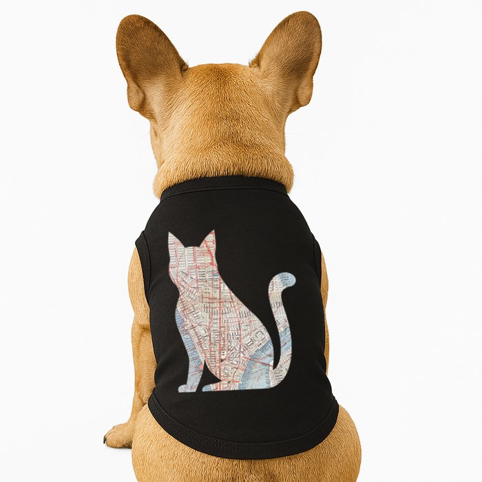 City Cat Map Design Unusual Doggie Tank