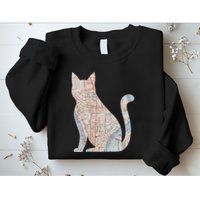 City Cat Map Design Unusual Sweatshirt