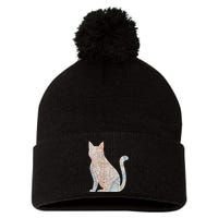 City Cat Map Design Unusual Pom Pom 12in Knit Beanie