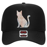 City Cat Map Design Unusual Hat