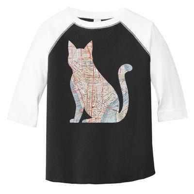 City Cat Map Design Unusual Toddler Fine Jersey T-Shirt