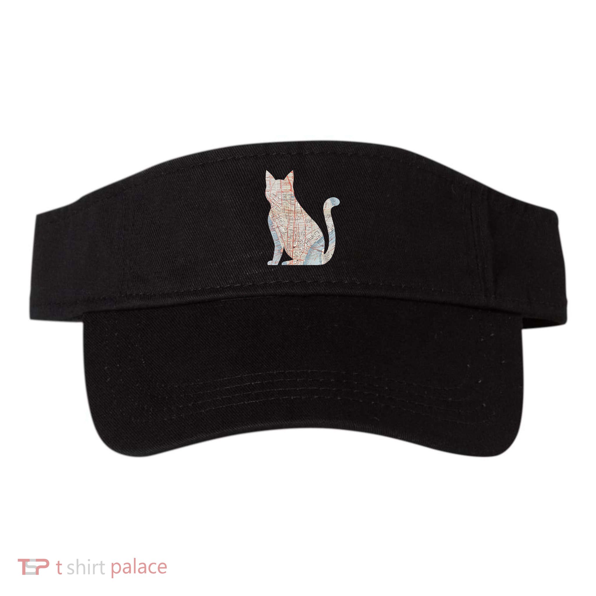 City Cat Map Design Unusual Visor