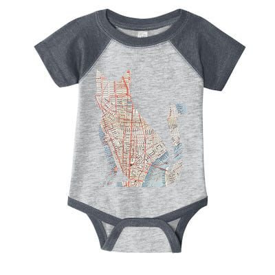 City Cat Map Design Unusual Infant Baby Jersey Bodysuit