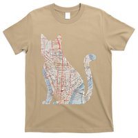 City Cat Map Design Unusual T-Shirt