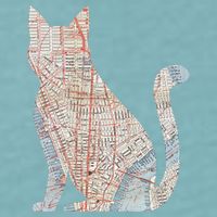 City Cat Map Design Unusual Sueded Cloud Jersey T-Shirt