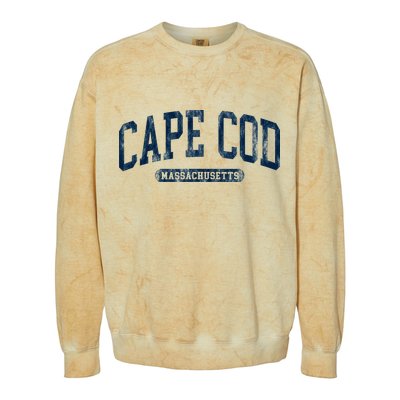 Cape Cod Massachusetts Retro Preppy Colorblast Crewneck Sweatshirt