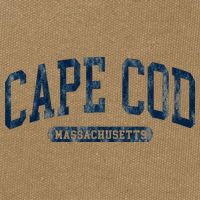Cape Cod Massachusetts Retro Preppy Cotton Canvas Backpack