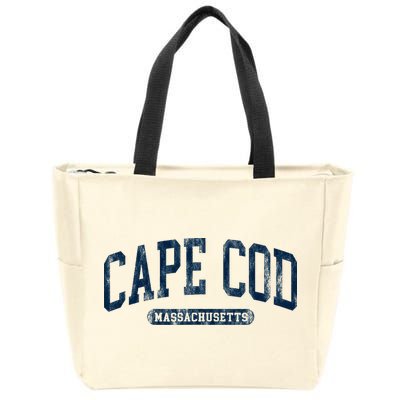 Cape Cod Massachusetts Retro Preppy Zip Tote Bag