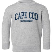 Cape Cod Massachusetts Retro Preppy Toddler Sweatshirt