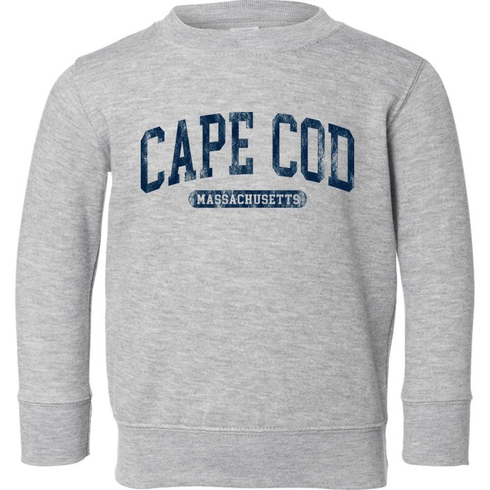 Cape Cod Massachusetts Retro Preppy Toddler Sweatshirt
