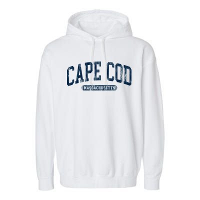 Cape Cod Massachusetts Retro Preppy Garment-Dyed Fleece Hoodie