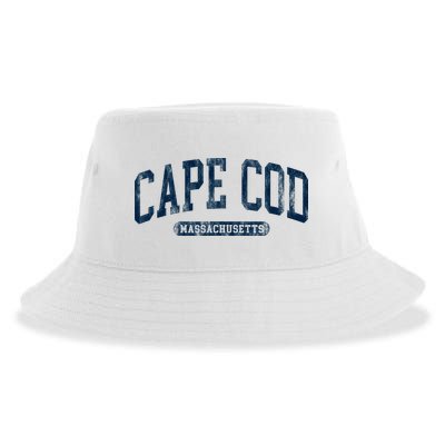Cape Cod Massachusetts Retro Preppy Sustainable Bucket Hat