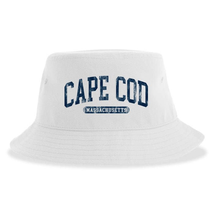 Cape Cod Massachusetts Retro Preppy Sustainable Bucket Hat