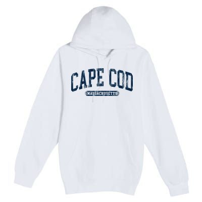 Cape Cod Massachusetts Retro Preppy Premium Pullover Hoodie