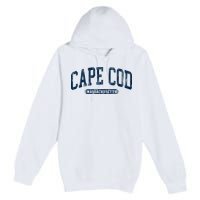 Cape Cod Massachusetts Retro Preppy Premium Pullover Hoodie
