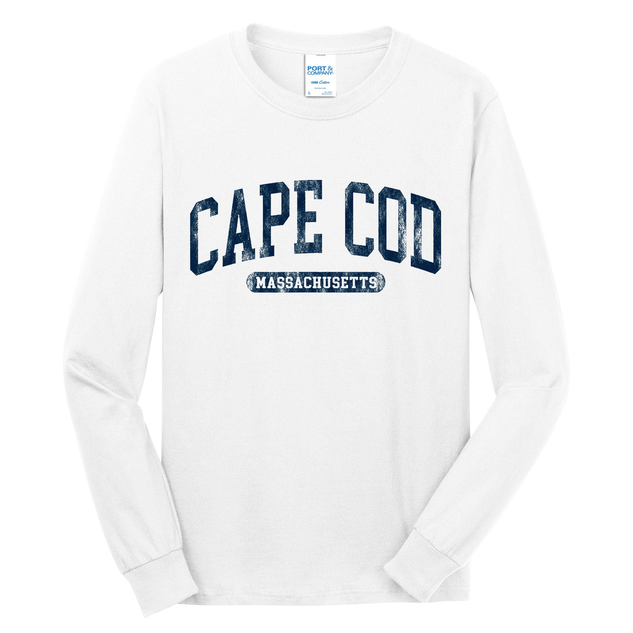 Cape Cod Massachusetts Retro Preppy Tall Long Sleeve T-Shirt