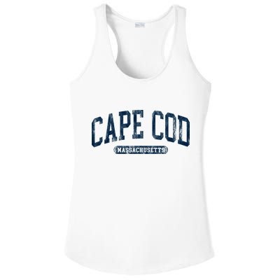 Cape Cod Massachusetts Retro Preppy Ladies PosiCharge Competitor Racerback Tank