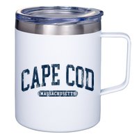 Cape Cod Massachusetts Retro Preppy 12oz Stainless Steel Coffee Mug