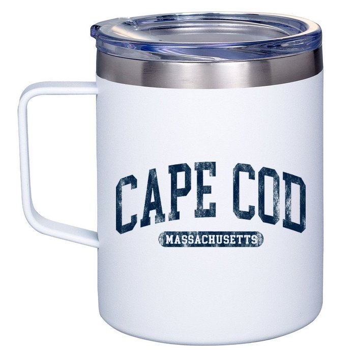 Cape Cod Massachusetts Retro Preppy 12oz Stainless Steel Coffee Mug