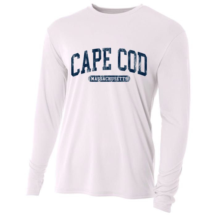 Cape Cod Massachusetts Retro Preppy Cooling Performance Long Sleeve Crew