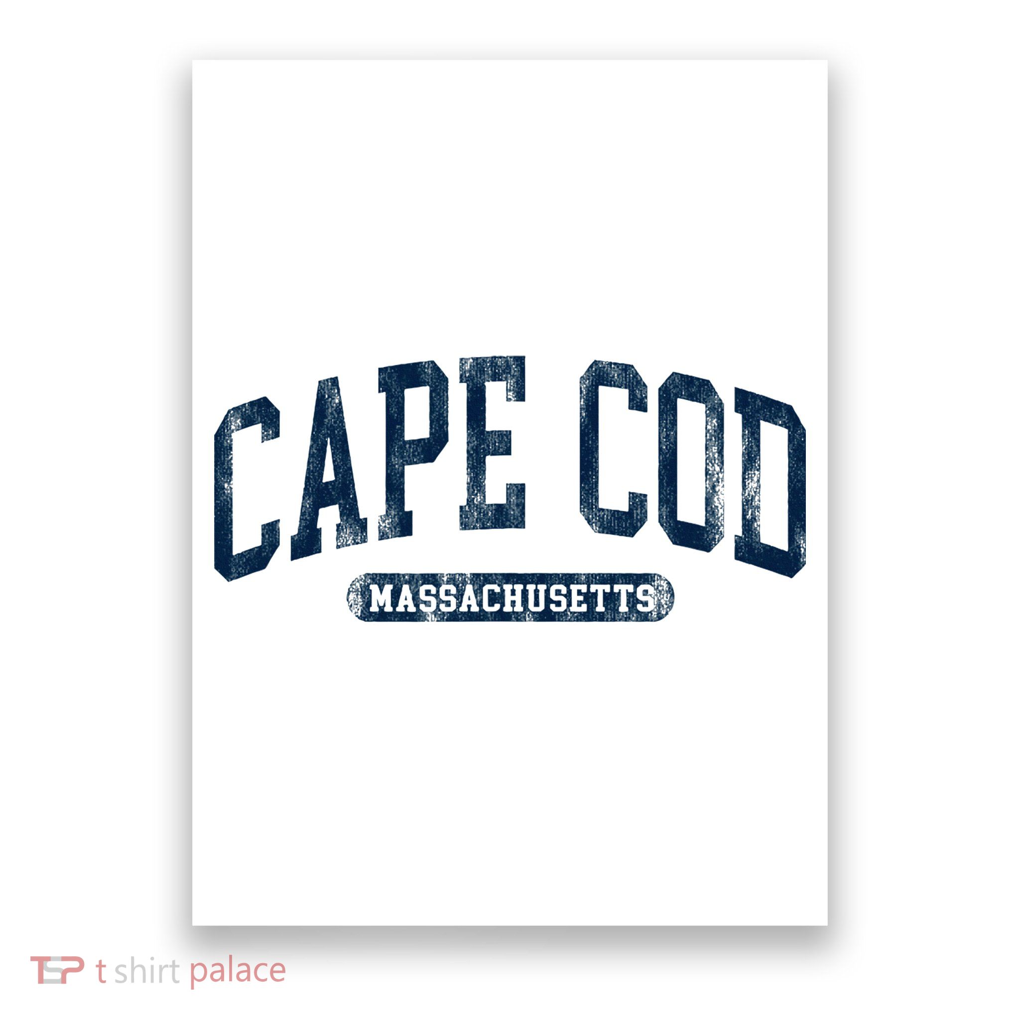 Cape Cod Massachusetts Retro Preppy Poster