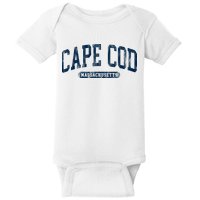 Cape Cod Massachusetts Retro Preppy Baby Bodysuit