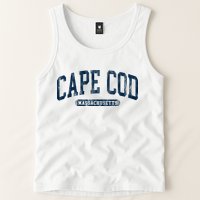 Cape Cod Massachusetts Retro Preppy Tank Top