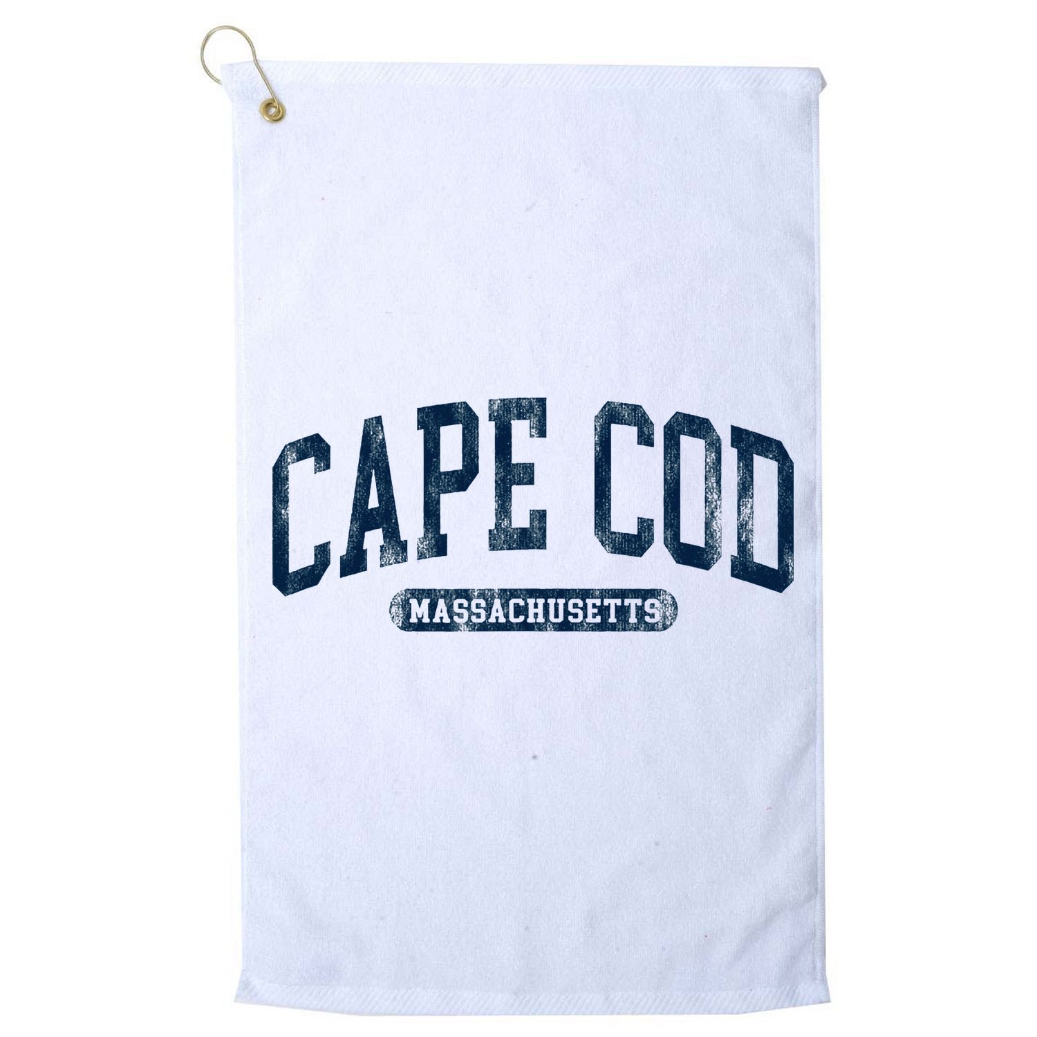 Cape Cod Massachusetts Retro Preppy Golf Towel