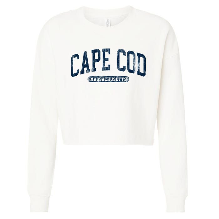 Cape Cod Massachusetts Retro Preppy Cropped Pullover Crew