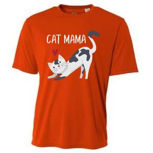 Cute Cat Mama Cat Lovers Gift Cooling Performance Crew T-Shirt