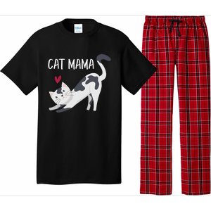 Cute Cat Mama Cat Lovers Gift Pajama Set