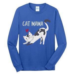 Cute Cat Mama Cat Lovers Gift Tall Long Sleeve T-Shirt