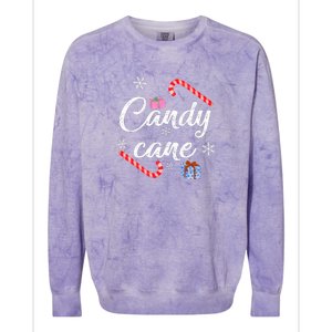 Candy Cane | Merry Christmas Colorblast Crewneck Sweatshirt