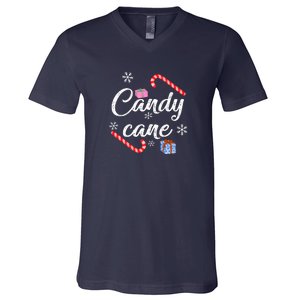 Candy Cane | Merry Christmas V-Neck T-Shirt