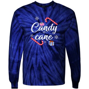 Candy Cane | Merry Christmas Tie-Dye Long Sleeve Shirt