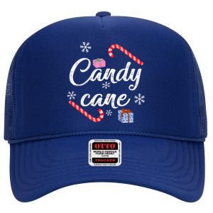 Candy Cane | Merry Christmas High Crown Mesh Back Trucker Hat